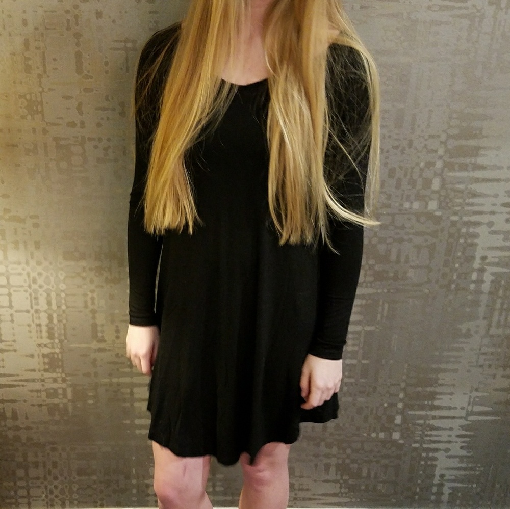 Women's Long Sleeve Casual Loose T-Shirt Dress